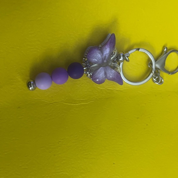 Purple Butterfly Keychain - Picture 3 of 8